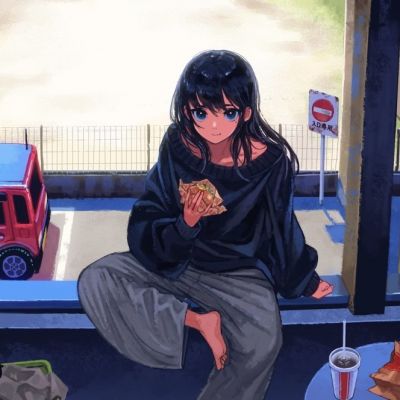 氛围感魅力手绘动漫女头