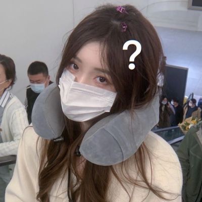 甜酷戴口罩女生微信头像