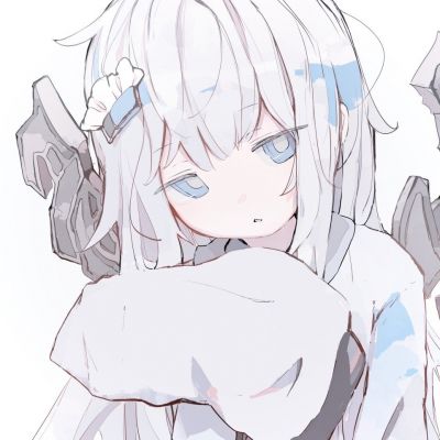 超治愈蓝色系动漫女头