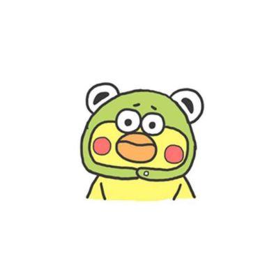 憨憨小黄鸭可爱头像