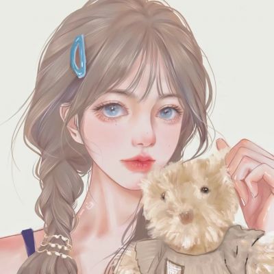 ins精致女头动漫手绘高清图片