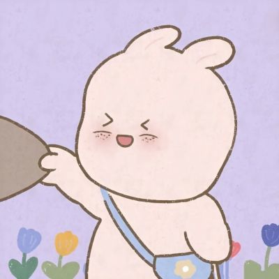 超萌可爱情头一对两张卡通动漫图片
