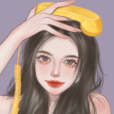 ins精致女头动漫手绘高清图片