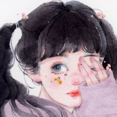 ins精致女头动漫手绘高清图片