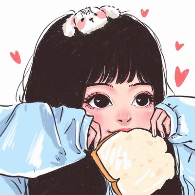 ins精致女头动漫手绘高清图片