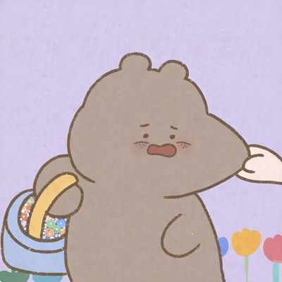 超萌可爱情头一对两张卡通动漫图片