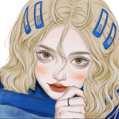 ins精致女头动漫手绘高清图片