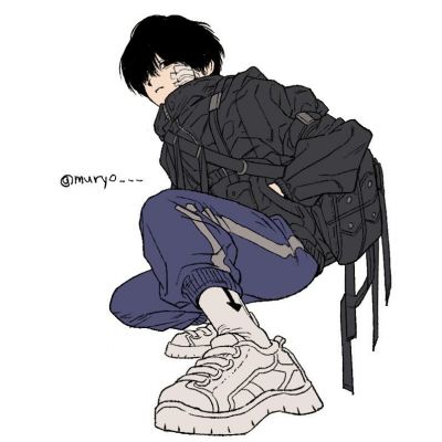 动漫帅哥男头ins男生手绘图片