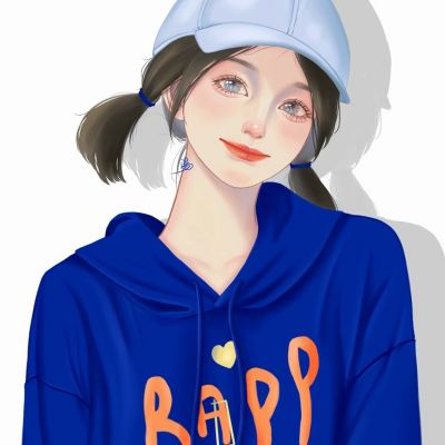 ins精致女头动漫手绘高清图片