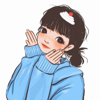 ins精致女头动漫手绘高清图片