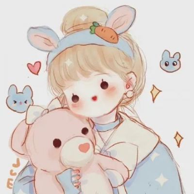 八人闺蜜可爱手绘卡通头像图片