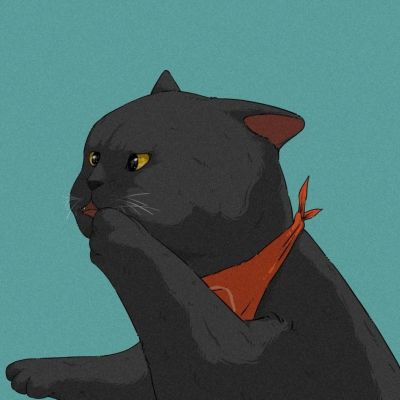 搞笑猫猫情侣手绘一左一右头像图片