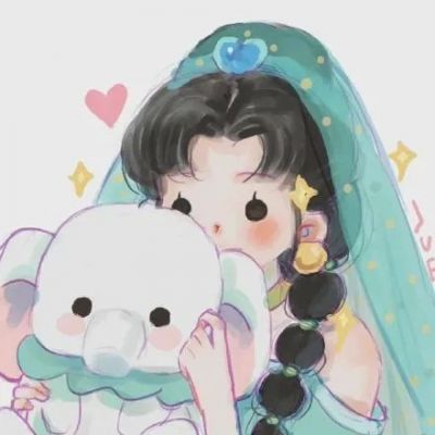 八人闺蜜可爱手绘卡通头像图片