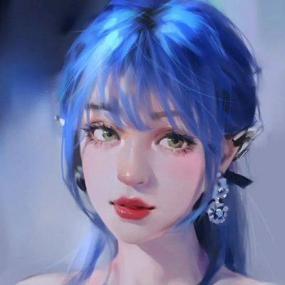 绝美头像女手绘唯美