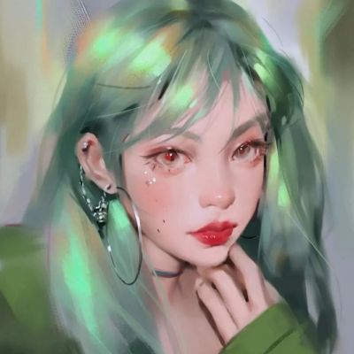 绝美头像女手绘唯美