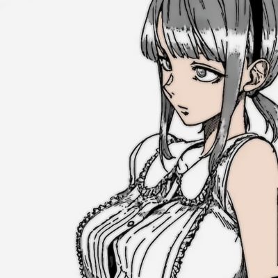 动漫女头日系黑白ins漫画风图片