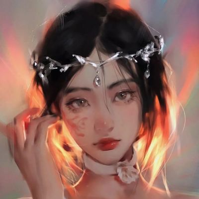 绝美头像女手绘唯美