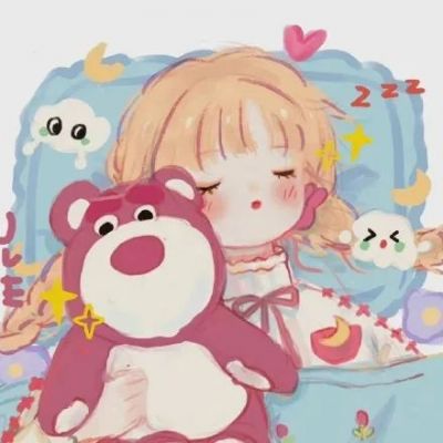 八人闺蜜可爱手绘卡通头像图片
