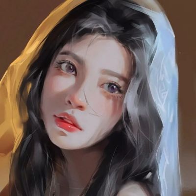 绝美头像女手绘唯美