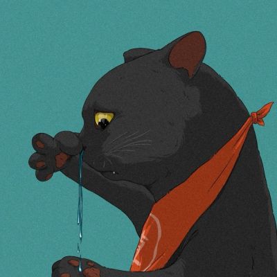 搞笑猫猫情侣手绘一左一右头像图片