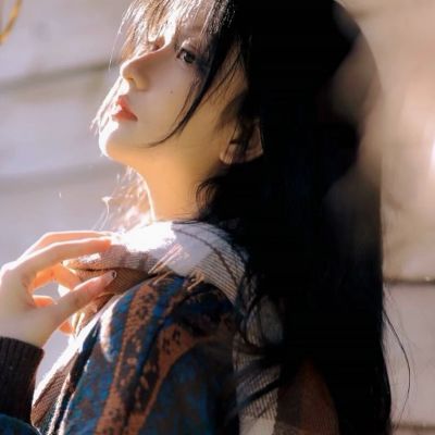 女生头像唯美侧脸清纯