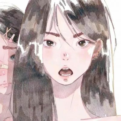 一人一半伤感动漫闺蜜头像图片
