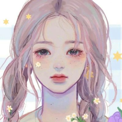 清纯动漫手绘女头像图片