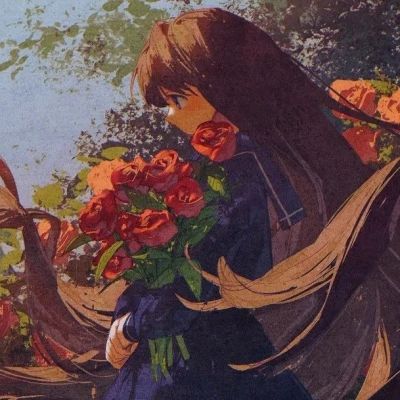 森系女生头像动漫鲜花系图片
