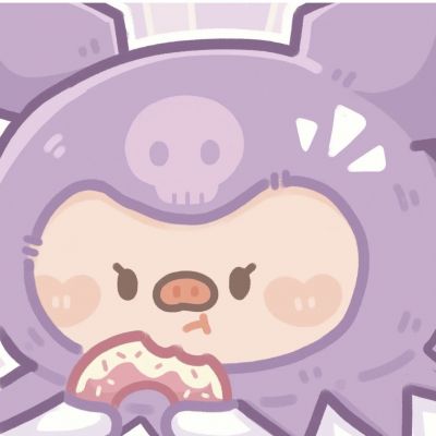 Q版猪猪可爱手绘头像图片