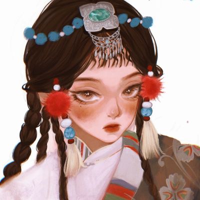 神仙女生手绘头像