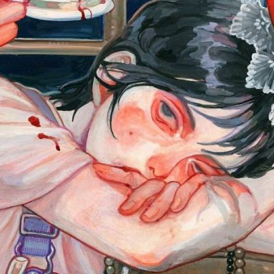 超酷又丧手绘头像女