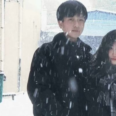 冬季氛围感真人情侣头像图片