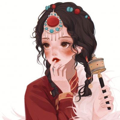神仙女生手绘头像