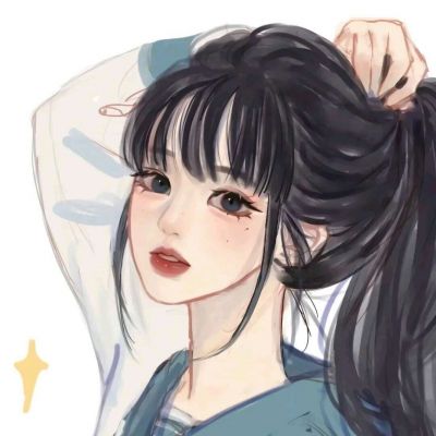 清纯动漫手绘女头像图片