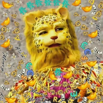 网红金钱豹头像
