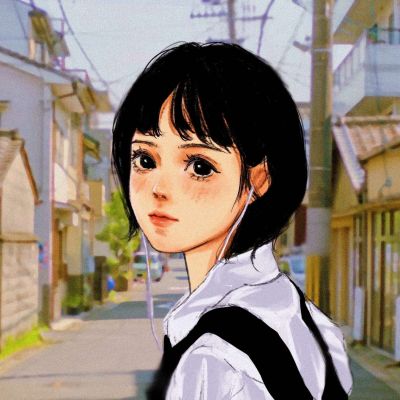 绝绝子头像手绘温柔文艺高清图片