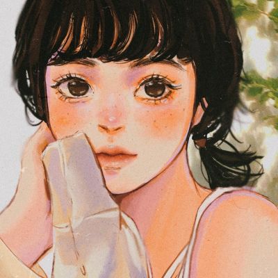 绝绝子头像手绘温柔文艺高清图片