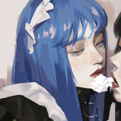 质感丧系伤感手绘女头