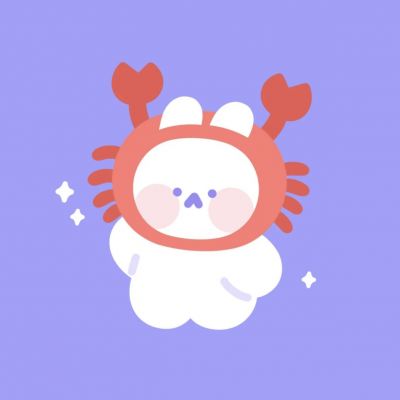 卡通兔子星座可爱头像图片