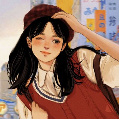 绝绝子头像手绘温柔文艺高清图片