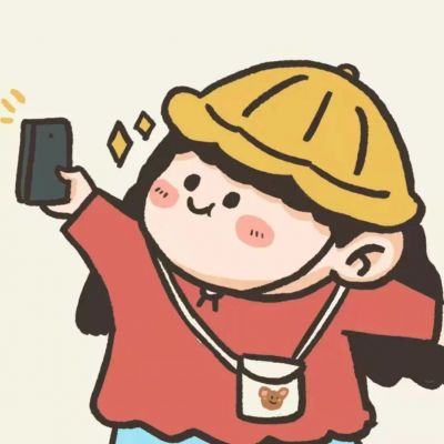 情侣头像两人卡通可爱一男一女图片