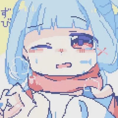 像素风可爱二次元女生头像图片