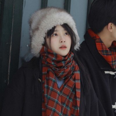冬天情侣头像一男一女唯美意境真人图片