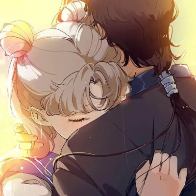 甜蜜个性手绘情侣头像