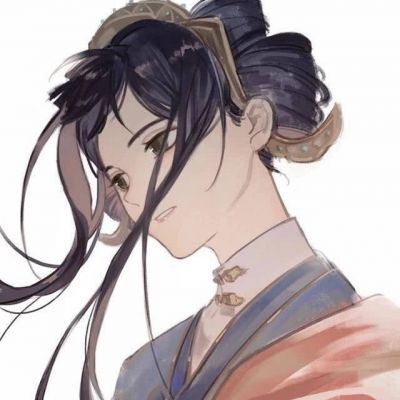 唯美漫画古风头像女
