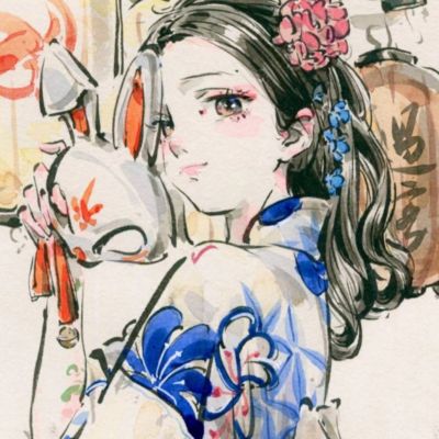 日系女头动漫小众高清图片