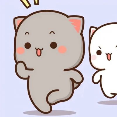 情侣头像手绘可爱卡通简约一左一右图片
