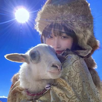 头像冬天女生真人图集图片