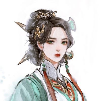 唯美漫画古风头像女