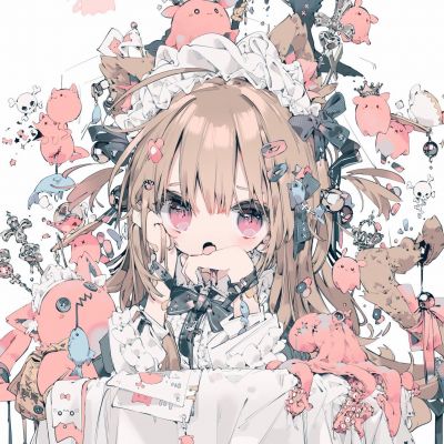 手绘动漫头像少女个性网图